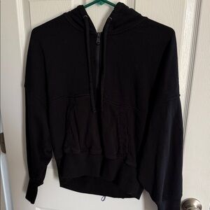 Black Hoodie with Front Pockets